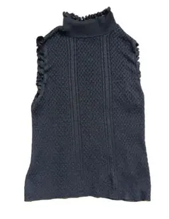 ZARA ノースリーブセーター ブラック