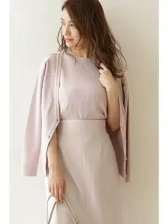 PROPORTION BODY DRESSING ニットアンサンブル ピンク