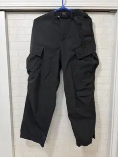 ブラックナイロンカーゴパンツ XS
