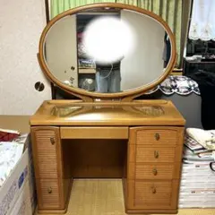 美品貴重　レトロ【大塚家具】木製ドレッサー 美品貴重 レトロ【大塚家具】木製ドレッサー