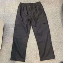 ブラック カーゴパンツ 2ポケット