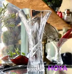 HOYA 花瓶 フラワーベース エレガント カットガラス