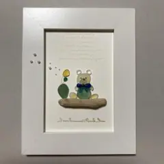 額　アート額　壁掛け　くま