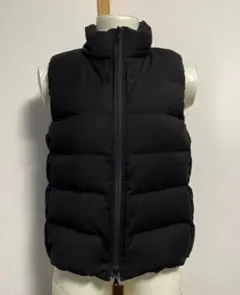 【美品】リフレクト ファーフード付きダウンベスト 黒