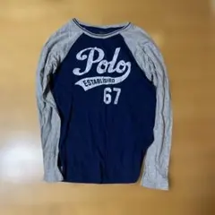 Polo Ralph Lauren ラグランTシャツ L ネイビー/グレー