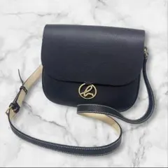 agnes b. ショルダーバッグ ブラック レザー ブラック アニエスベー