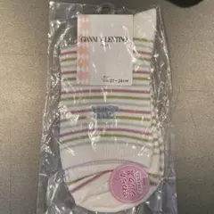 GIANNI V. LENTINO ストライプソックス 22-24cm