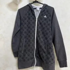 adidas フルジップ フード付きパーカー