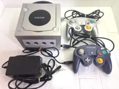 【ジャンク】ゲームキューブ 本体 シルバー コントローラー2個付き