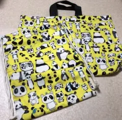 158 レッスンバッグ・体操着袋　ハンドメイド