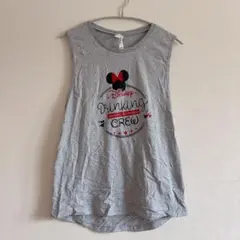 1点物✨Disney 【L】 ミニーマウス タンクトップ グレー トップス