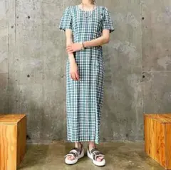 ⚠️あと30分！最終値下げ⚠️TOGA XTC チェックスリットワンピース