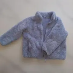 薄い青色フリースジャケット 100cm~