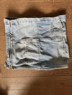 ZARAデニムチューブトップ