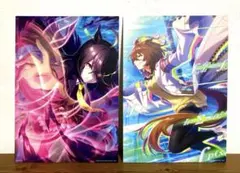 ウマ娘　イラストボード　マンハッタンカフェ　アグネスタキオン&カードおまけ