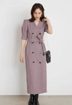 SNIDEL トレンチタイトロングワンピース