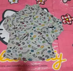 子供　キッズ　女の子　１１０　トップス　グレー　ロンT