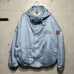 90s FUBU 両面刺繍 ライトブルー ナイロンジャケット スケーターのサムネイル