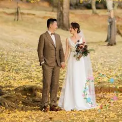 【値下げ/未使用】ウェディングドレス　マーメイド/スレンダー