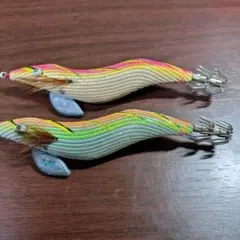 餌木猿改3.5号S（シャロー）ブラックゴールド　金テープホロテープツートン×２本 餌木猿改3.5号S（シャロー）ブラックゴールド 金テープホロテープ