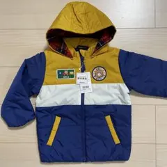 【新品】ホットビスケッツ フード付きダウンコート アウター 100 訳あり