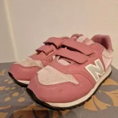 New Balance くすみピンク スニーカー ベルクロ