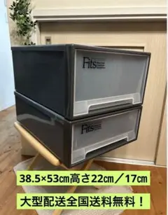 【2個】天馬　Fits ポリプロピレンケース.システムアップ収納 ユニットケースのサムネイル
