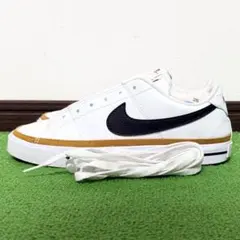 NIKE Court Legacy コートレガシー ロー レトロ 白黒 25.5