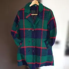 タータンチェック　キルティングジャケット