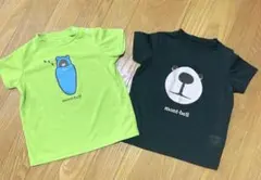 美品　モンベル　ベアー　Tシャツ　2枚セット　80 WIC.T Baby's