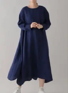 ≪natural by clip≫ サンドウォッシュリネンサックワンピース