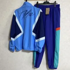 L NIKE 上下セットアップ　ウーブン　バスケ　水色