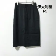 伊太利屋 ウールスカート ブラック 日本製 9A2