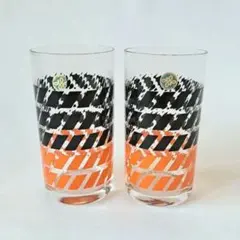 HOYA　グラス　コップ　レトロ　2点セット　モダン　美品　未使用