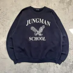 90s~ ヴィンテージ（XL）プリントスウェット＊アーチロゴ＊イーグル＊裏起毛