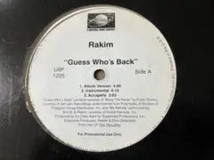 Rakim Guess Who's Back/It's Been A Long