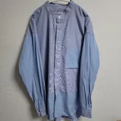 UNIQLO JIL SANDER +J ストライプ柄ボタン付き長袖シャツ L