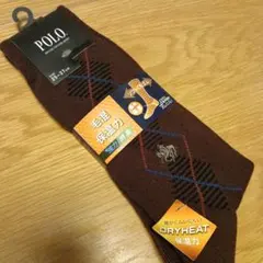 再値下げ！新品　メンズ靴下　POLO 保温力 　強力消臭　25-27cm