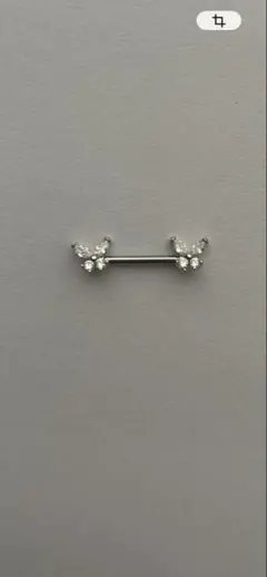 バタフライボディピアス　ステンレス