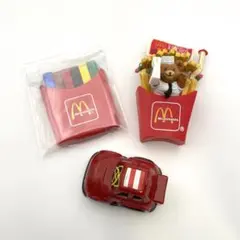セット マクドナルド クリスマスオーナメント クマ ジャンク チョロＱ クレヨン