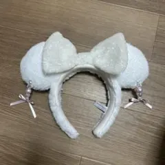 ミニー ホワイトリボンカチューシャ