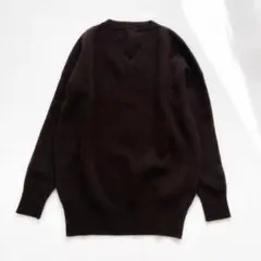 美品　アパルトモン ウールカシミヤ ミドルゲージ Vネック ニット