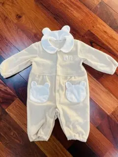 chocolate creamくま　ロンパース　80 フリース　セーラーデザイン