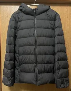 ユニクロ　ダウンジャケット　パーカー　レディースXL ブラック