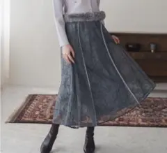 MISCH MASCH レースフレアスカート