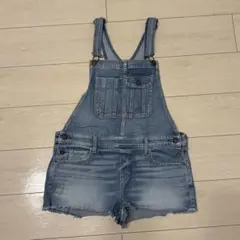 デニムショートオーバーオール