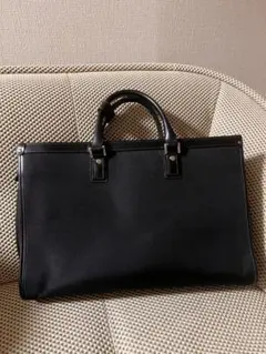 黒いキャンバスビジネスバッグ（メンズ）