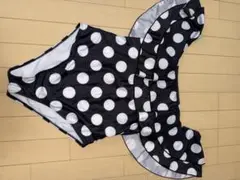 フリル付き水玉模様ワンピース水着