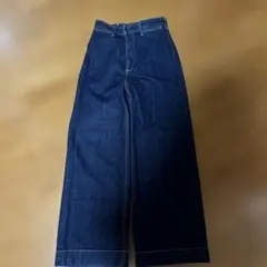 AZUL by MOUSSY ダークブルー ワイドパンツ S