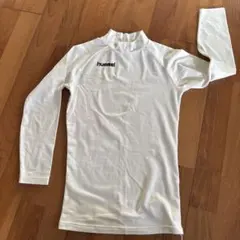 hummel ハイネック長袖シャツ ホワイト　150cm